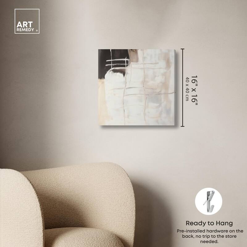 Gestural Glyphs II Canvas by Art Remedy, Gallery Wrapped