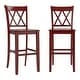 preview thumbnail 15 of 16, Ronda X-Back Bar Height Chairs (Set of 2)