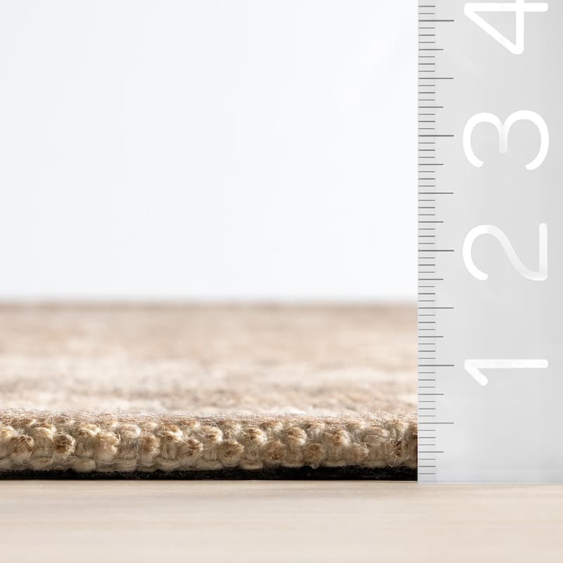 Evermore Medallion Wool and Cotton Area Rug