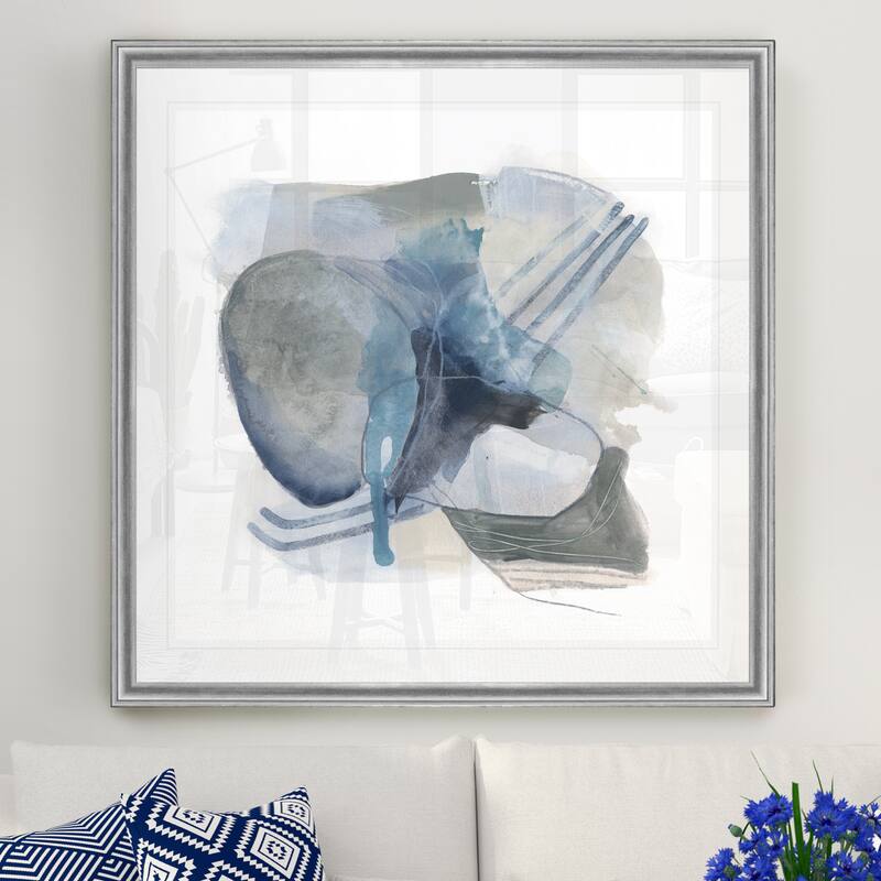 Stone Ellipses II -Black Framed Print
