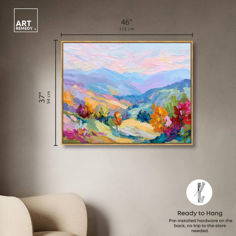 Colorful Valley I Canvas by Art Remedy
