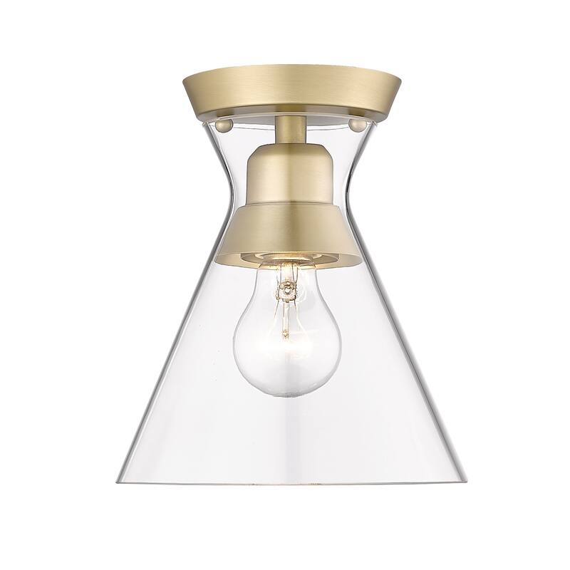 Malta 7.125" Wide 1-Light Flush Mount with Clear Glass