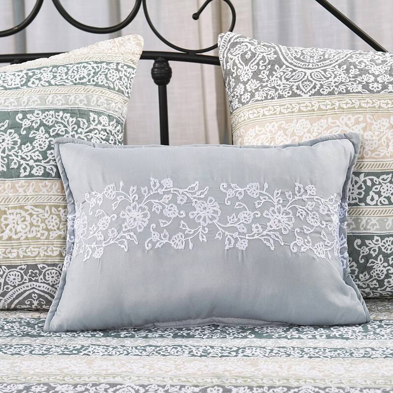 Serenta 6 Piece Cotton Blend Daybed Bedspread Coverlet Set - 75" x 39"