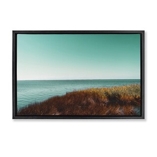 Stupell Sunset Sea Breeze Framed Floater Canvas Wall Art Design By J:L ...