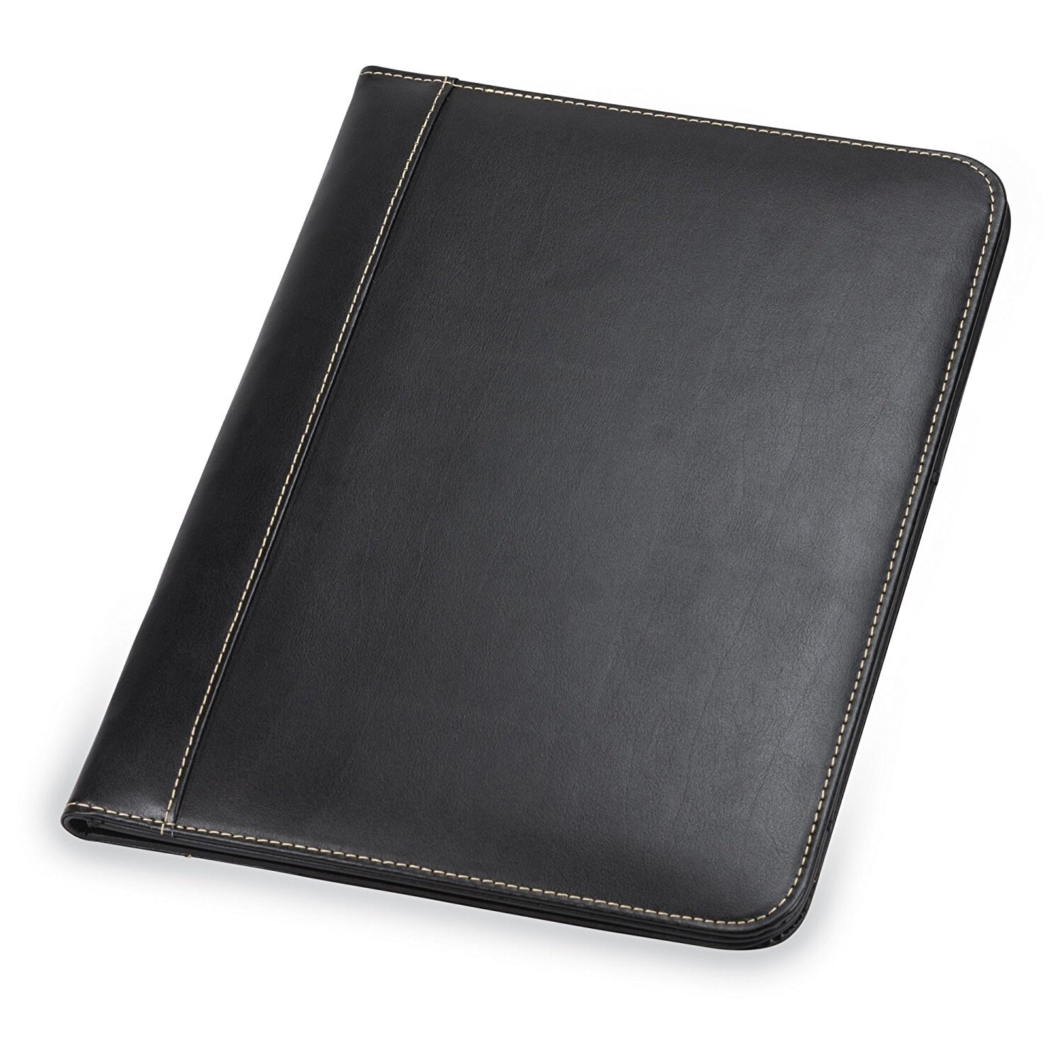 Shop Samsill Contrast Stitch Leather Padfolio Lightweight