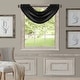 preview thumbnail 3 of 25, All Seasons Waterfall Window Valance - 52"x36" Black