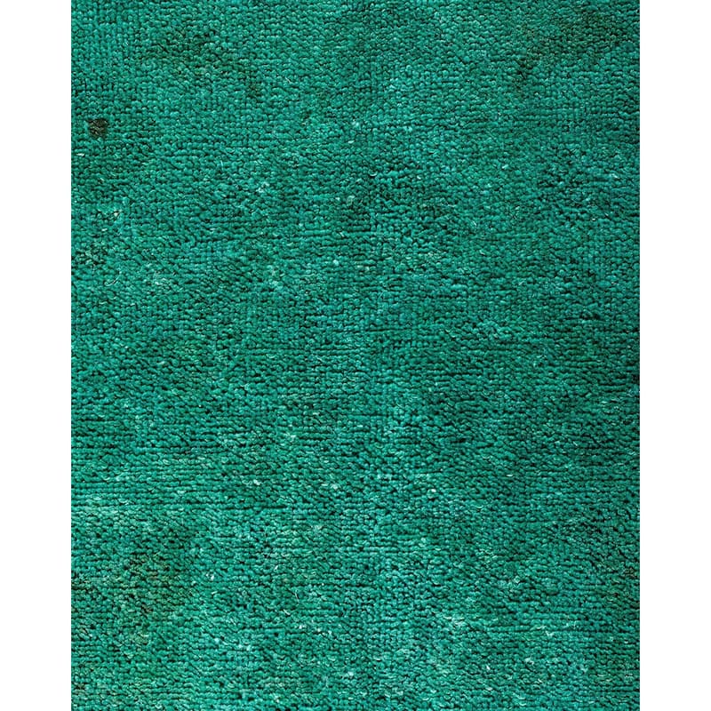 Contemporary Overdyed Wool Hand Knotted Area Rug - 9' 0" x 11' 10"