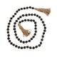 preview thumbnail 2 of 17, Glass Handmade Round Long Beaded Garland with Tassel with Knotted Brown Jute