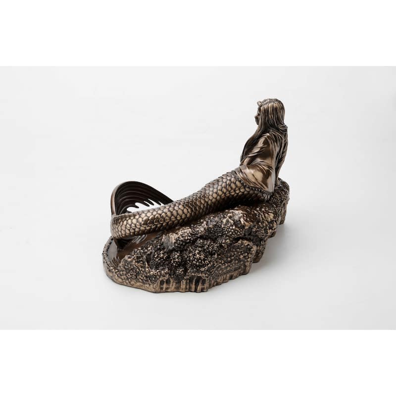8.66" H SIRENS LAMENT BY ANNE STOKES Cold Cast Bronze - 6.3"x8.66"x5.91"