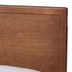 preview thumbnail 15 of 31, Jiro Platform Bed - Mid-Century Modern Wood Bed Frame with Panel Headboard and Angled Legs for Bedroom or Guest Room