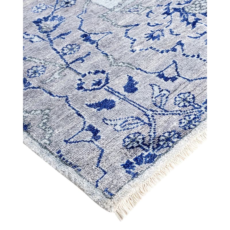 Modern One-of-a-Kind Handmade Area Rug - Beige, 9' 0" x 12' 4" - 9' 0" x 12' 4"
