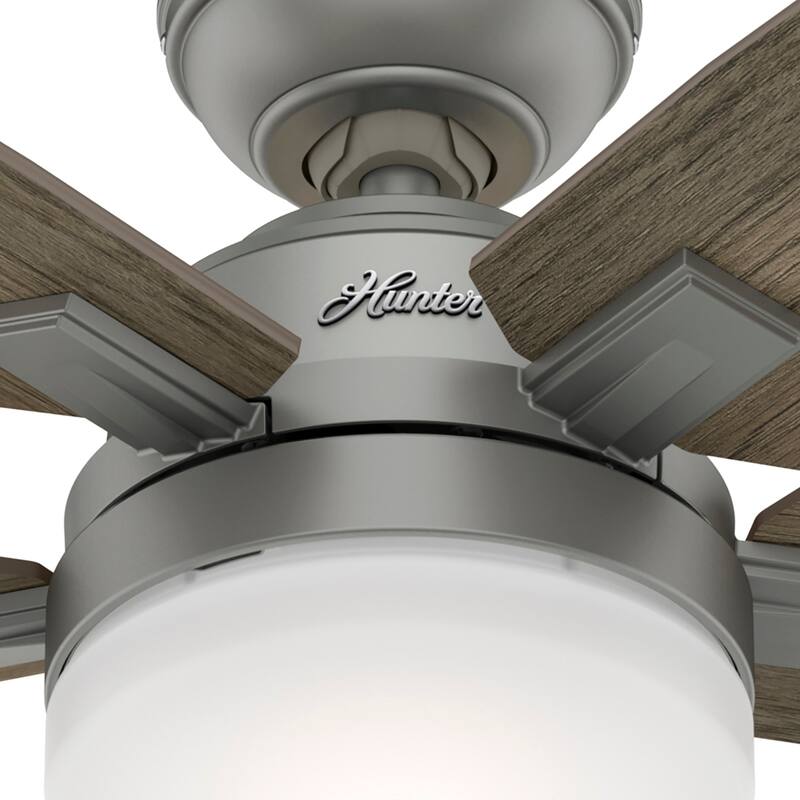 Hunter 52" Apex Ceiling Fan with LED Light Kit and Handheld Remote, Snap-On Blades
