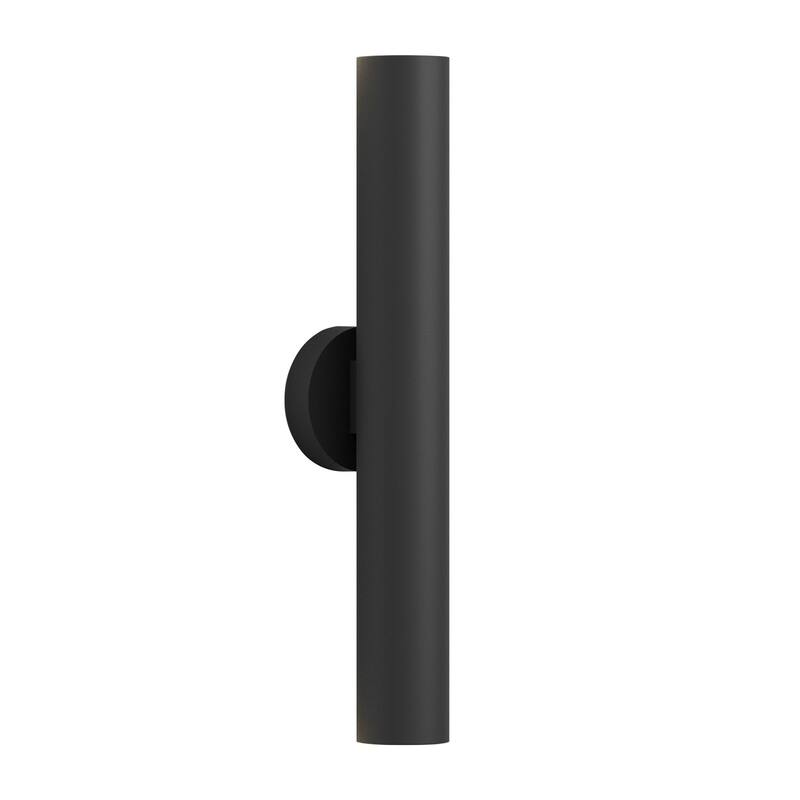 LamQee Modern Black Aluminum Cylinder LED Outdoor Wall Lights