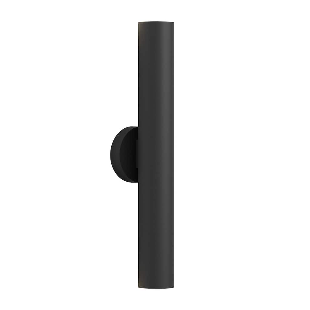 LamQee Modern Black Aluminum Cylinder LED Outdoor Wall Lights