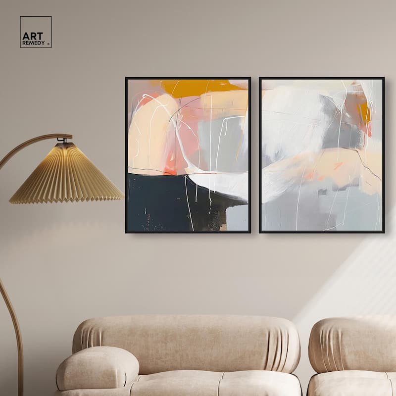 California in Haze Canvas Set of 2 by Art Remedy