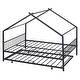 preview thumbnail 22 of 87, Metal House Bed with Trundle and Roof for Kids, Boys and Girls, Bedroom