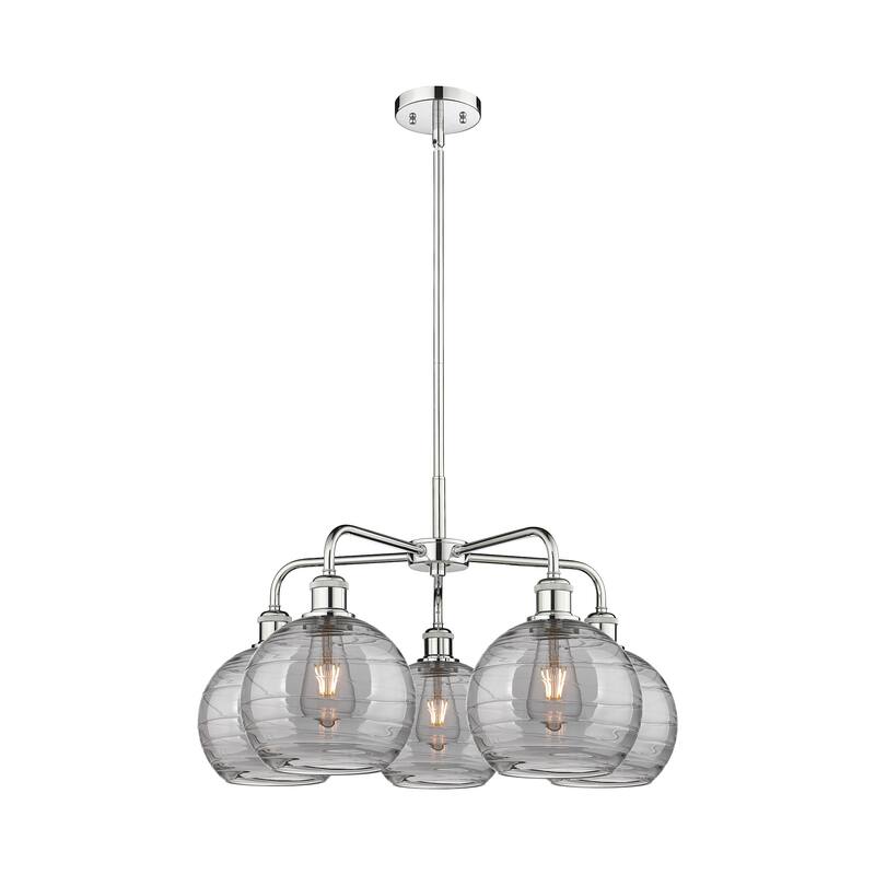 Innovations Lighting 516-5CR 15 26 Athens Deco Swirl Chandelier Athens