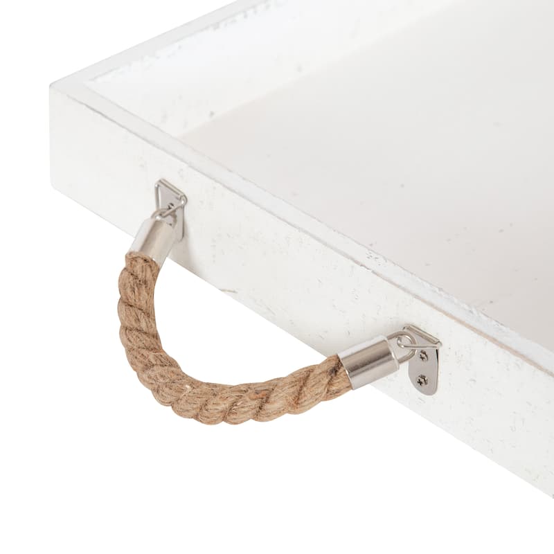 Kate and Laurel Bayville Wooden Decorative Tray