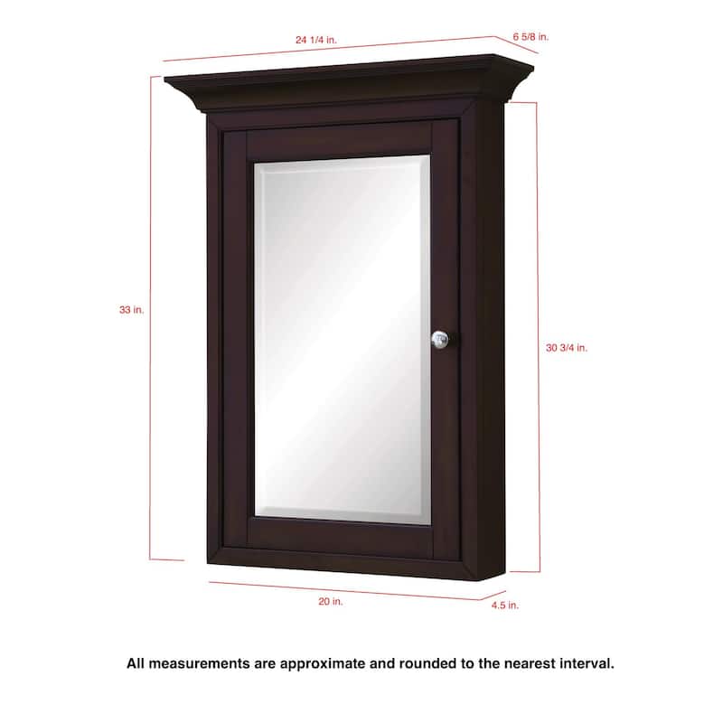 KitchenBathCollection Newport Wall-Mounted Medicine Cabinet