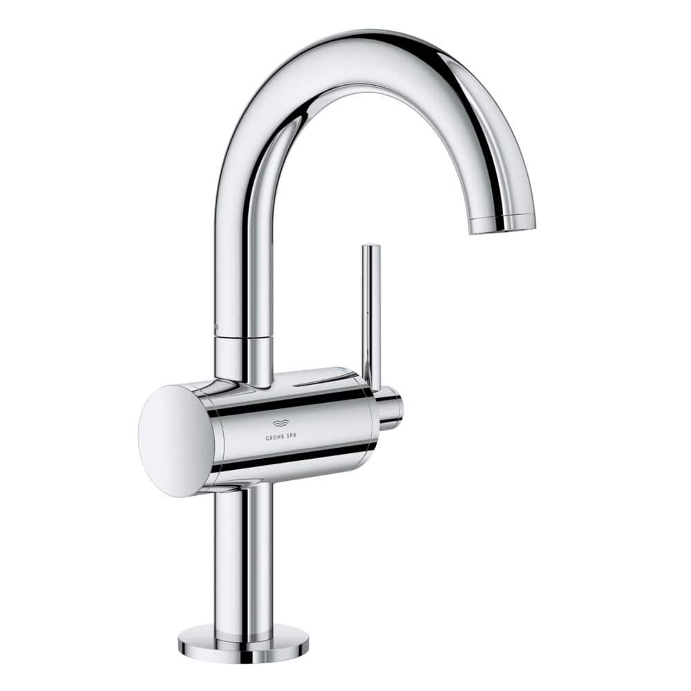 Grohe 24 351 Atrio New 1.2 GPM Single Hole Bathroom Faucet with Pop-Up - Starlight Chrome