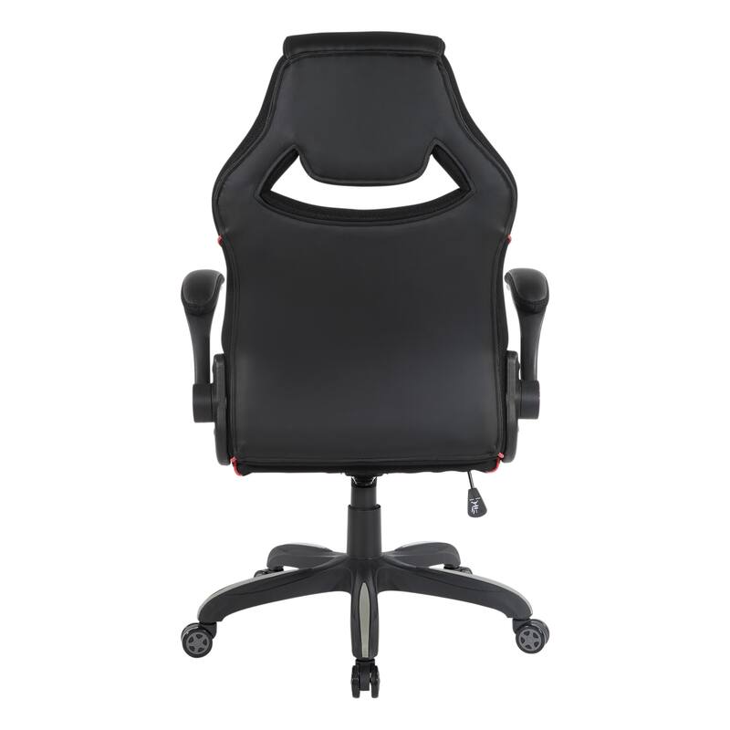 Xeno Gaming Chair in Faux Leather with Color Accents