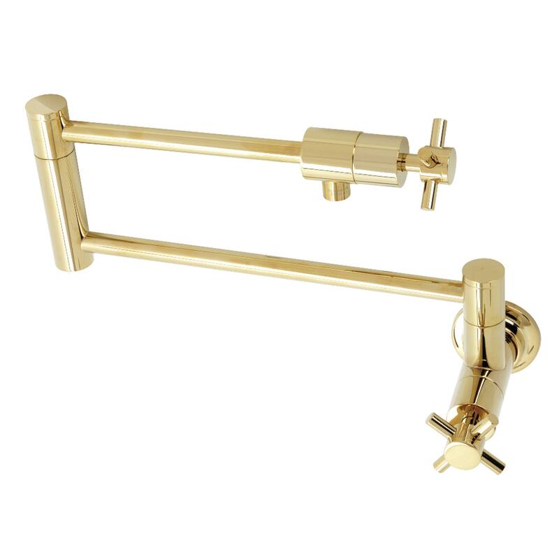 Kingston Brass Concord Wall Mount Pot Filler - Polished Brass