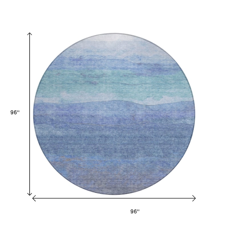 HomeRoots Abstract Modern Rectangle Outdoor Rug