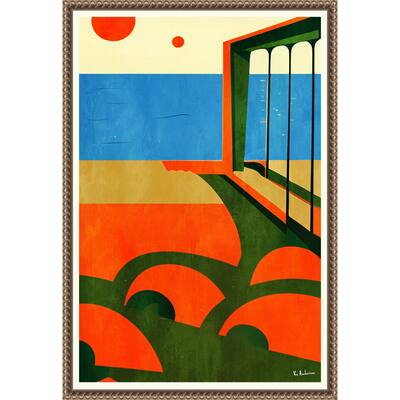 Amalfi Coast View by Bo Anderson Framed Canvas Wall Art Print