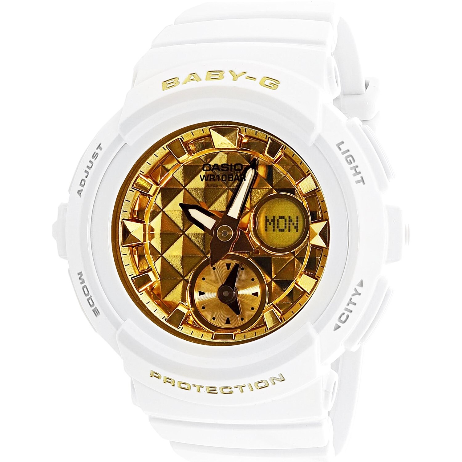baby g white and gold