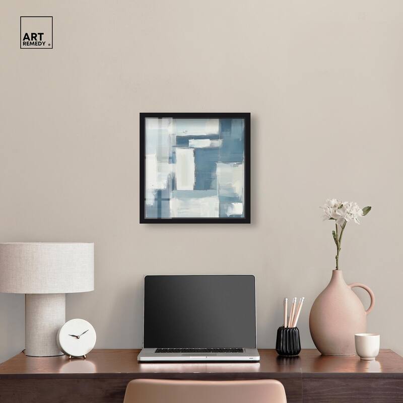 Deconstructed Blue III Shadowbox by Art Remedy