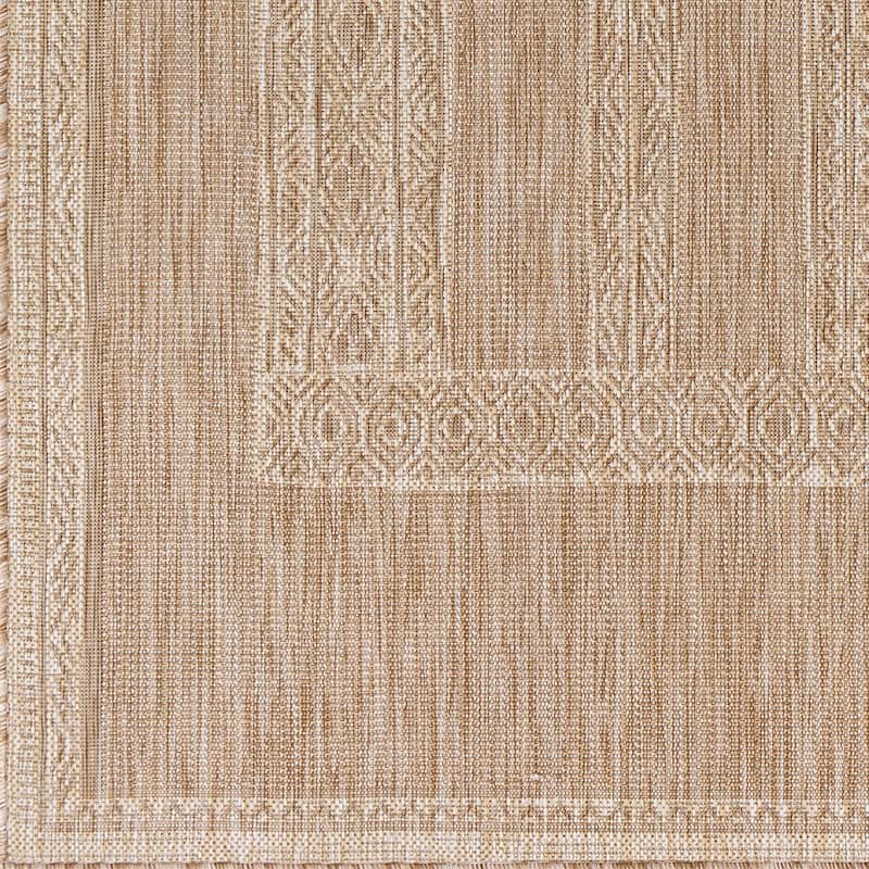 Livabliss Yadgar Subtle Stripes Indoor/ Outdoor Area Rug