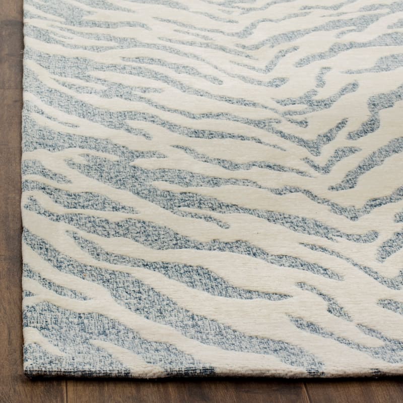 SAFAVIEH Handmade Flatweave Marbella Bogdana Modern Polyester Rug