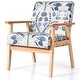 preview thumbnail 16 of 20, Costway Modern Accent Armchair Upholstered Lounge Chair w/Rubber Wood - 25'' x 26.5'' x 32''