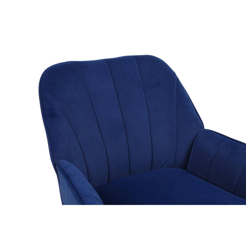 Mid Century Chair Navy Velvet Armchair Wingback Chairs Accent Chairs