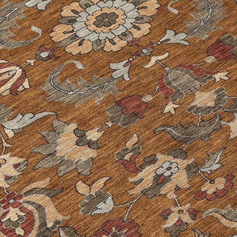 Machine Washable Indoor/ Outdoor Traditional Lanelle Chantille Rug