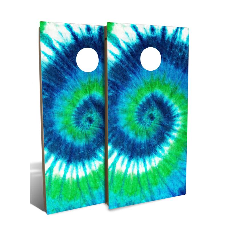 Tie-Dye Cool Swirl Backyard Cornhole Board Set (Includes 8 Bags) - N/A ...