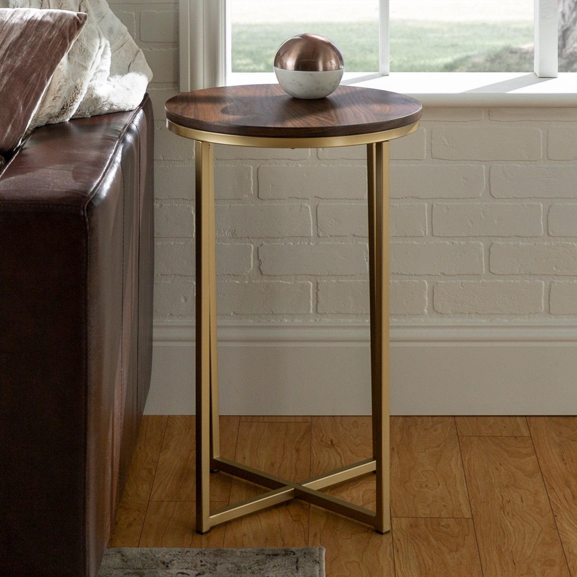 Silver orchid helbling modern round side table new arrivals