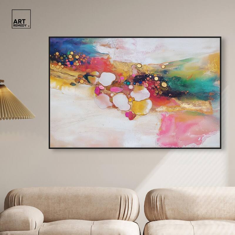 Vibrant Dabs II Canvas by Art Remedy