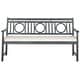 preview thumbnail 2 of 6, SAFAVIEH Outdoor Living Montclair Ash Grey/ Beige 3 Seat Bench - 23.4" x 60.6" x 34.7"