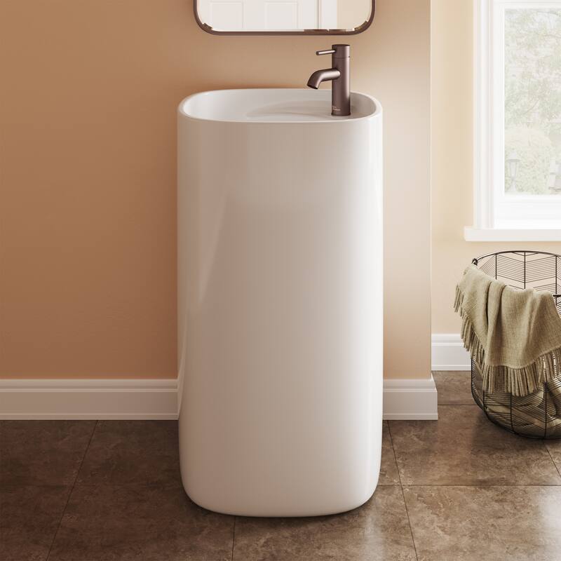 Swiss Madison SM-PS313 Ivy One Piece Pedestal Sink