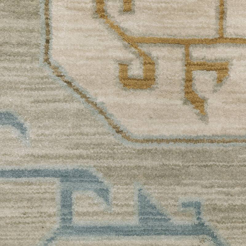 Meadow Bohemian Old World Inspired Grey/ Blue Area Rug