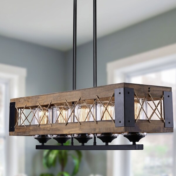 wooden dining room chandeliers