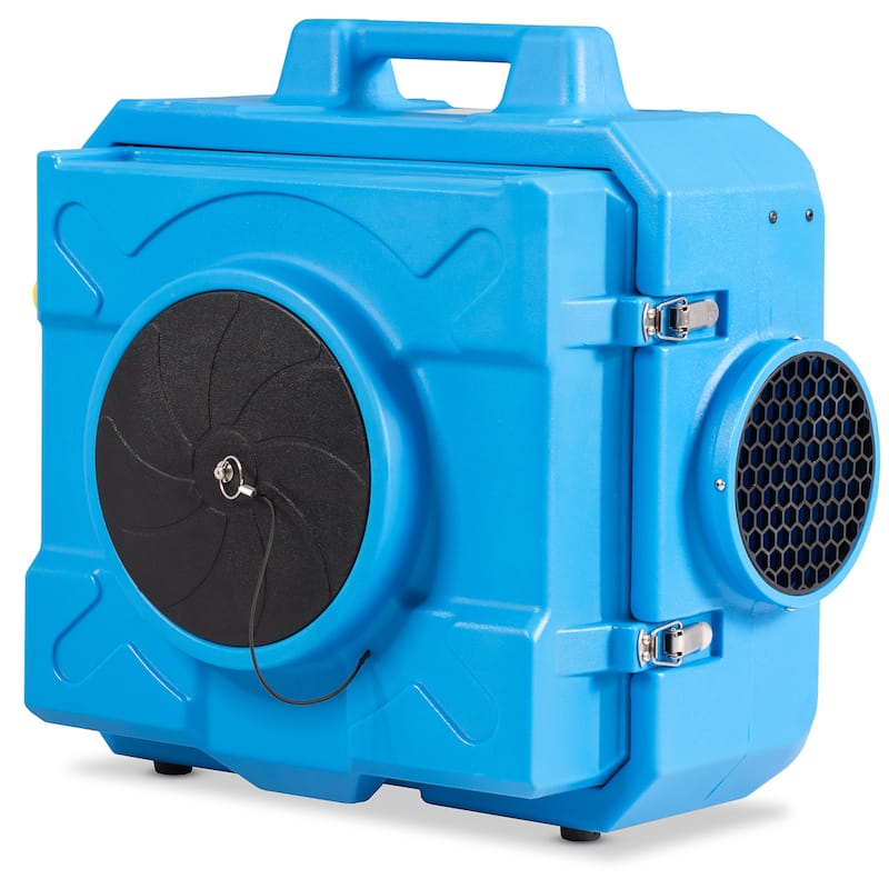 Costway Industrial Commercial Hape Air Scrubber Negative Air Purifier - Blue - See Details - Blue