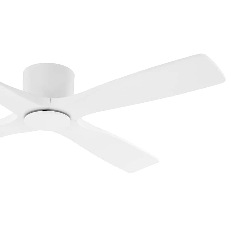 WINGBO 54" DC Flush Mount Ceiling Fan with Remote