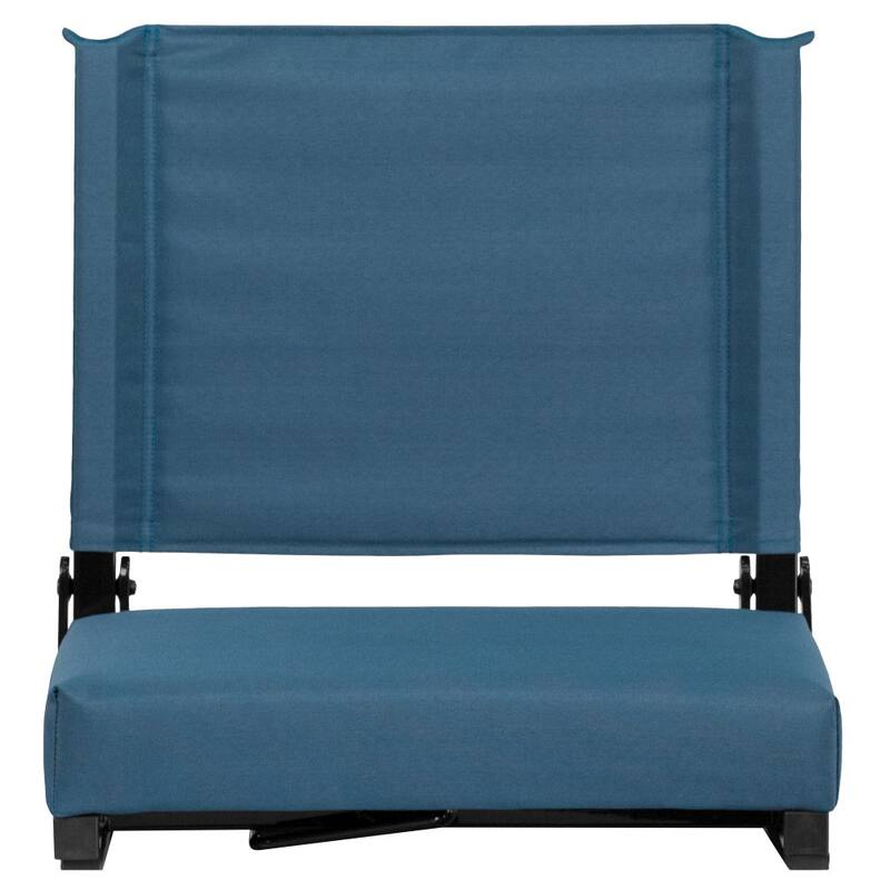Padded Stadium Chairs with Handles and Bleacher Hooks (Set of 2) - 14"D x 18"W x 18"H