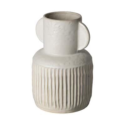 Judy Off-White Ceramic Vase (Small)