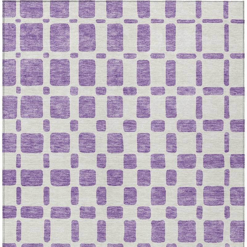 HomeRoots Geometric Transitional Rectangle Outdoor Rug