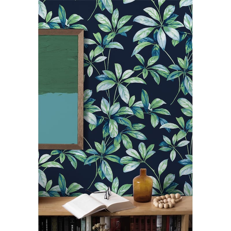 NextWall Leaf Trail Peel and Stick Wallpaper