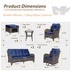 preview thumbnail 26 of 91, Outdoor Patio Furniture Set Brown Wicker Patio Conversation Seating Sets
