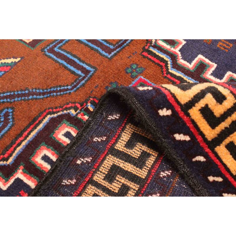 ECARPETGALLERY Hand-knotted Teimani Brown Wool Rug - 2'8 x 4'4